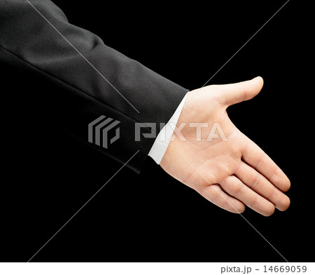 Caucasian male hand in a business suit isolated Caucasian male hand in a business suit isolated 14669059
