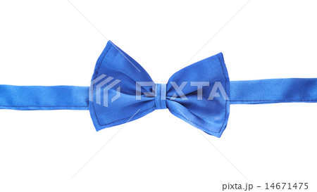 Blue bow tie isolated Blue bow tie isolated 14671475