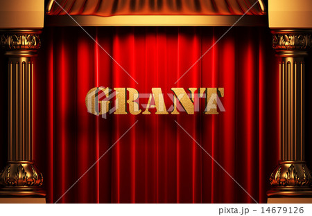 grant golden word on red curtain grant golden word on red curtain 14679126