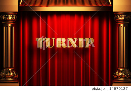 turnip golden word on red curtain turnip golden word on red curtain 14679127