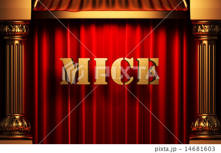 mice golden word on red curtain mice golden word on red curtain 14681603
