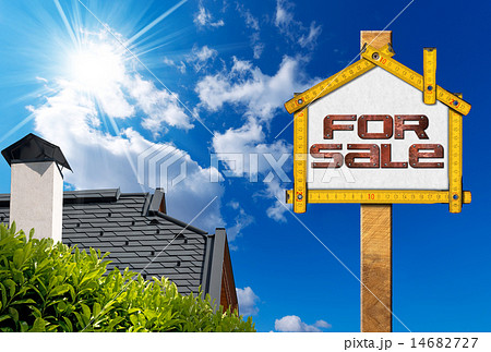 House For Sale Sign - Wooden Meter House For Sale Sign - Wooden Meter 14682727