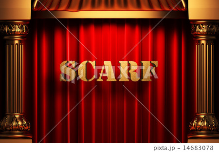 scarf golden word on red curtain scarf golden word on red curtain 14683078