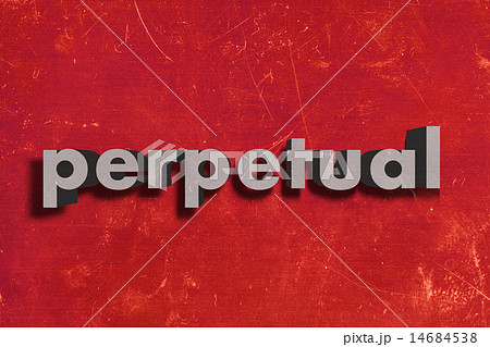 perpetual word on red wall 14684538