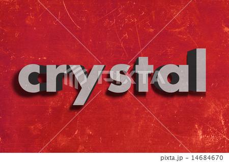 crystal word on red wall crystal word on red wall 14684670