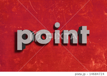 point word on red wall 14684724