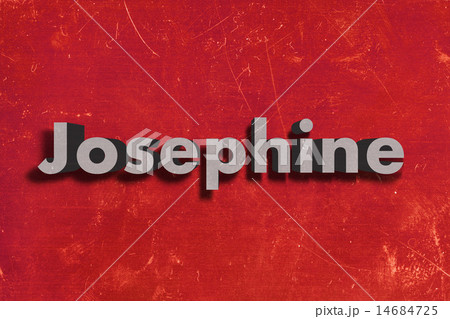 Josephine word on red wall 14684725