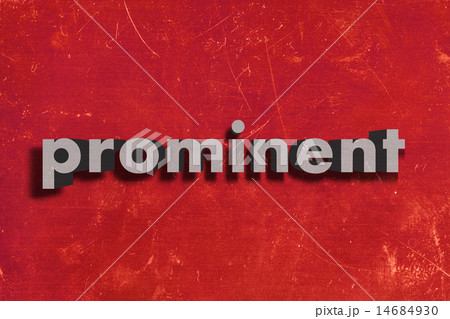 prominent word on red wall 14684930