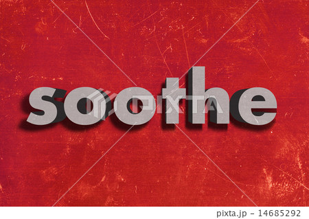 soothe word on red wall 14685292