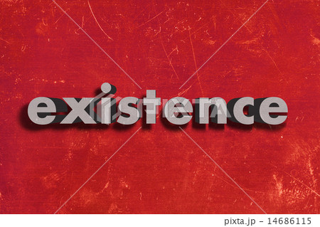 existence word on red wall existence word on red wall 14686115