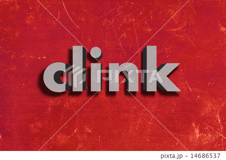 clink word on red wall 14686537