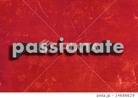 passionate word on red wall 14686629