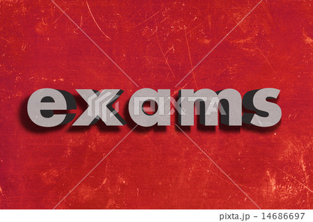 exams word on red wall exams word on red wall 14686697