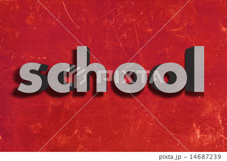 school word on red wall school word on red wall 14687239