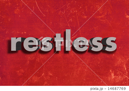 restless word on red wall restless word on red wall 14687769