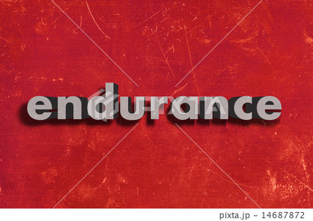 endurance word on red wall 14687872