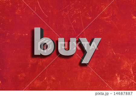 buy word on red wall 14687887