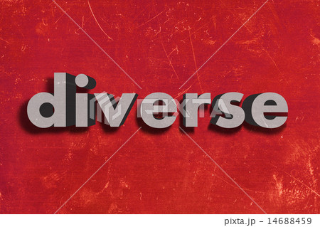 diverse word on red wall 14688459
