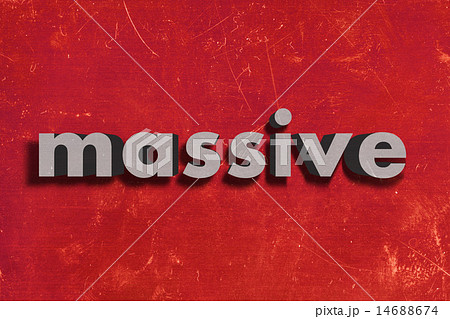 massive word on red wall massive word on red wall 14688674