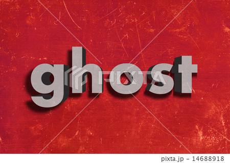 ghost word on red wall ghost word on red wall 14688918