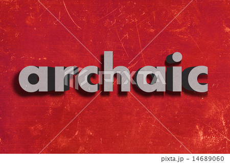 archaic word on red wall archaic word on red wall 14689060