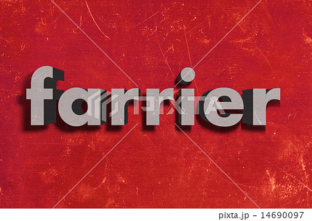farrier word on red wall farrier word on red wall 14690097