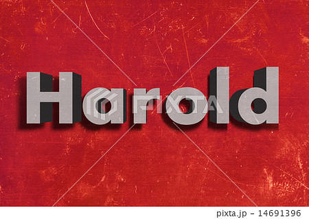 Harold word on red wall Harold word on red wall 14691396