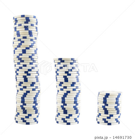 Three stacks of casino chips 14691730