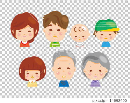 困っている家族 困っている家族 14692490