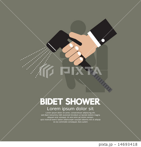 Hand Using A Bidet Shower 14693418
