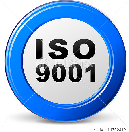 Vector iso 9001 icon 14700819