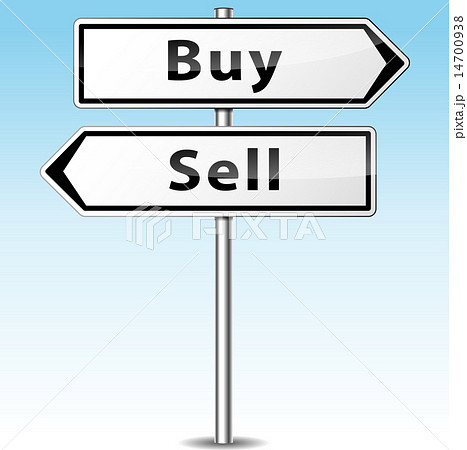 Vector buy and sell direction concept 14700938