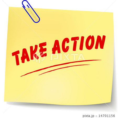 Vector take action message illustration 14701156