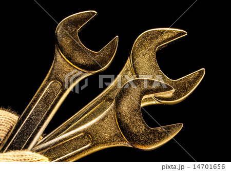 Three metallic wrenches Three metallic wrenches 14701656