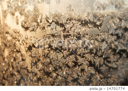 Shiny winter window ice decoration 14701774