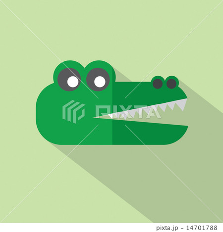 Modern Flat Design Crocodile Icon 14701788