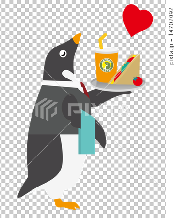 アデリーペンギン カフェ店員 14702092