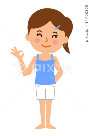 女性夏服全身元気 女性夏服全身元気 14703259