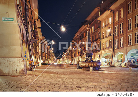 night view on the alley Kramgasse at Bern 14704587