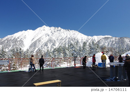 新穂高ロープウェイ展望台（西穂高岳方面） 14706111