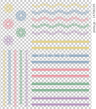 レース ライン セットのイラスト素材