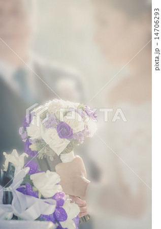 Wedding style abstract blur background bride  14706293