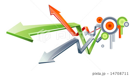 3D glass arrows 3D glass arrows 14708711