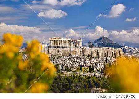 Acropolis with Parthenon temple in Athens, Greece 14709700