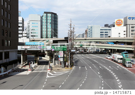 江戸橋南詰歩道橋からの景観 14715871