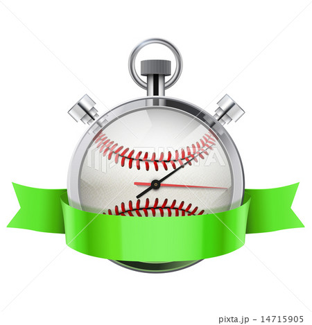 Stopwatch with baseball ball inside. Sport and training Stopwatch with baseball ball inside. Sport and training 14715905