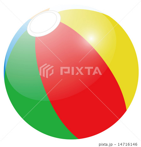 ビーチボールのイラスト素材 14716146 Pixta