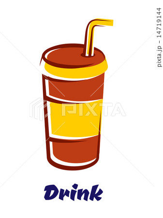 Fastfood cup with lid and straw Fastfood cup with lid and straw 14719144