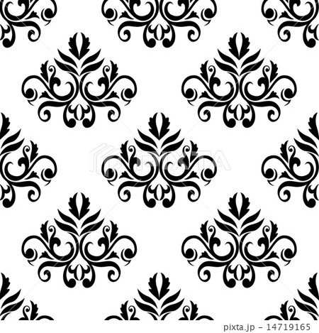 Leaves and tendrils compositions seamless pattern Leaves and tendrils compositions seamless pattern 14719165