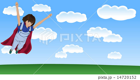 青空を飛ぶ女性 青空を飛ぶ女性 14720152